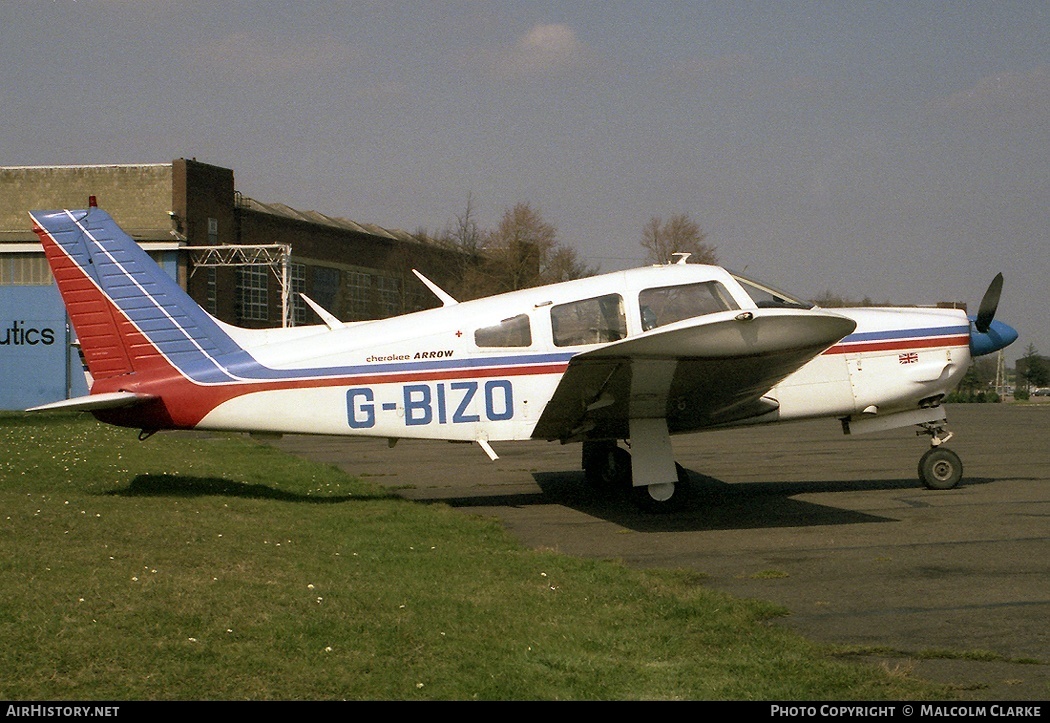 Aircraft Photo of G-BIZO | Piper PA-28R-200 Cherokee Arrow II | Lemas Air | AirHistory.net #88868
