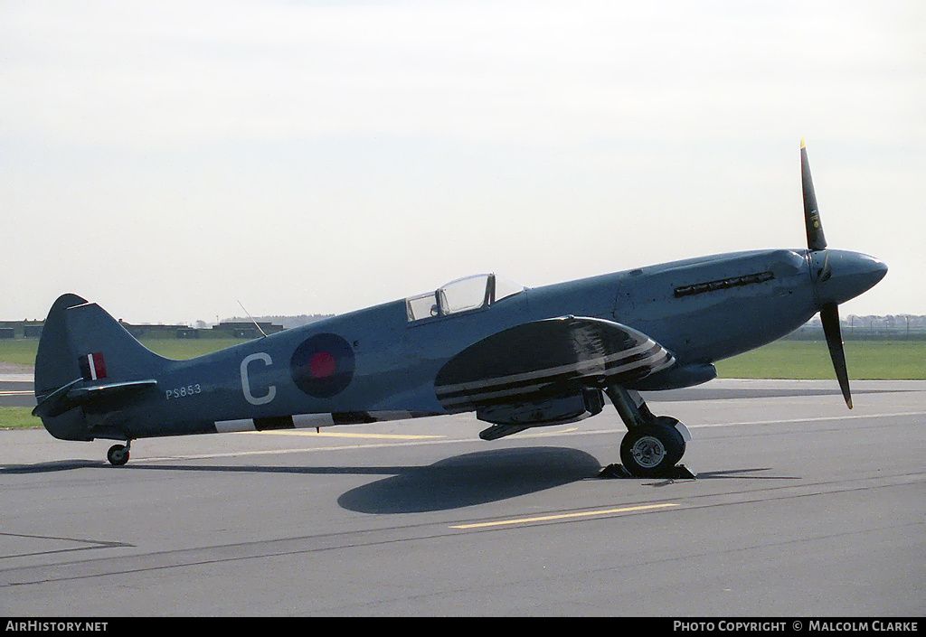 Aircraft Photo of PS853 | Supermarine 389 Spitfire PR19 | UK - Air Force | AirHistory.net #88948