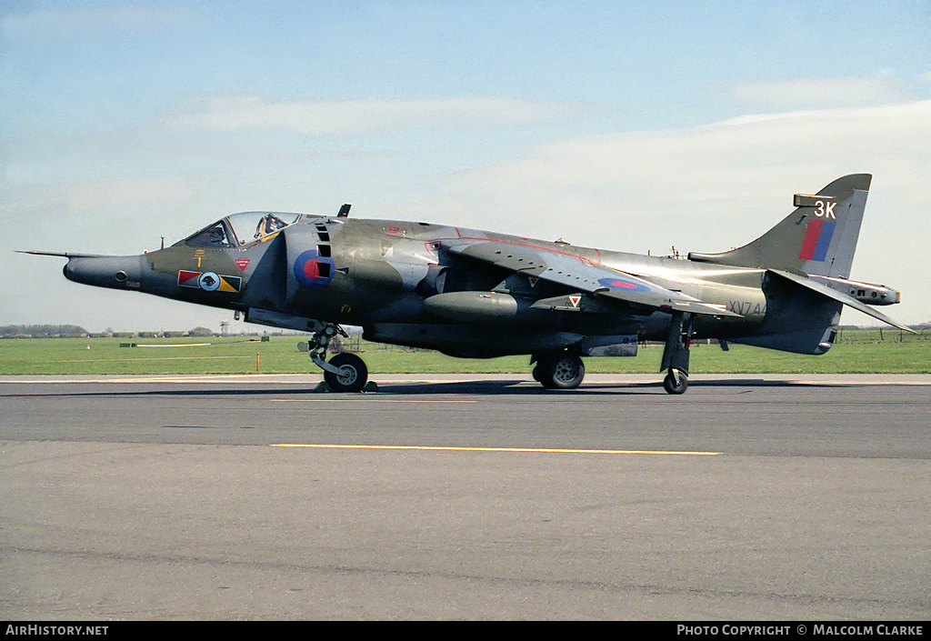 Aircraft Photo of XV744 | Hawker Siddeley Harrier GR3 | UK - Air Force | AirHistory.net #88953