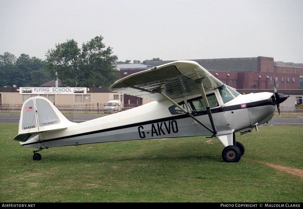 Aircraft Photo of G-AKVO | Taylorcraft BC-12D Twosome | AirHistory.net #89029