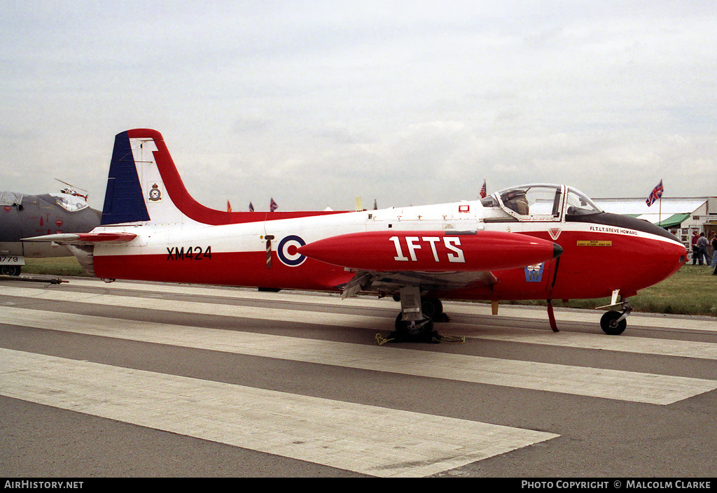 Aircraft Photo of XM424 | Hunting P.84 Jet Provost T3A | UK - Air Force | AirHistory.net #89046