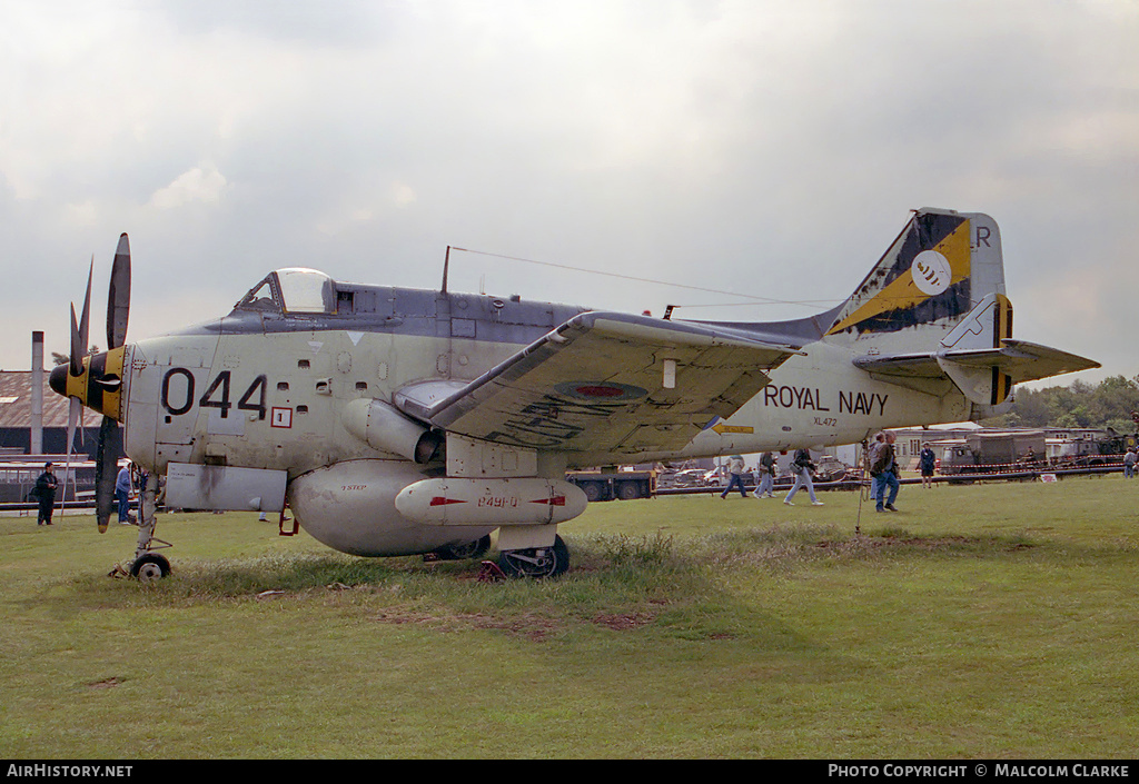 Aircraft Photo of XL472 | Fairey Gannet AEW.3 | UK - Navy | AirHistory.net #89055