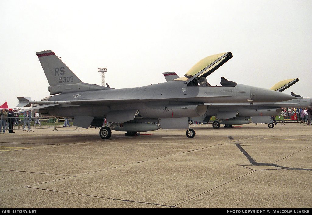 Aircraft Photo of 86-0303 / AF86-303 | General Dynamics F-16C Fighting Falcon | USA - Air Force | AirHistory.net #89060