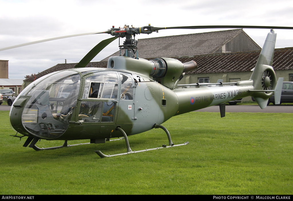 Aircraft Photo of G-ZZLE / XX436 | Aerospatiale SA-341C Gazelle HT2 | UK - Marines | AirHistory.net #89122