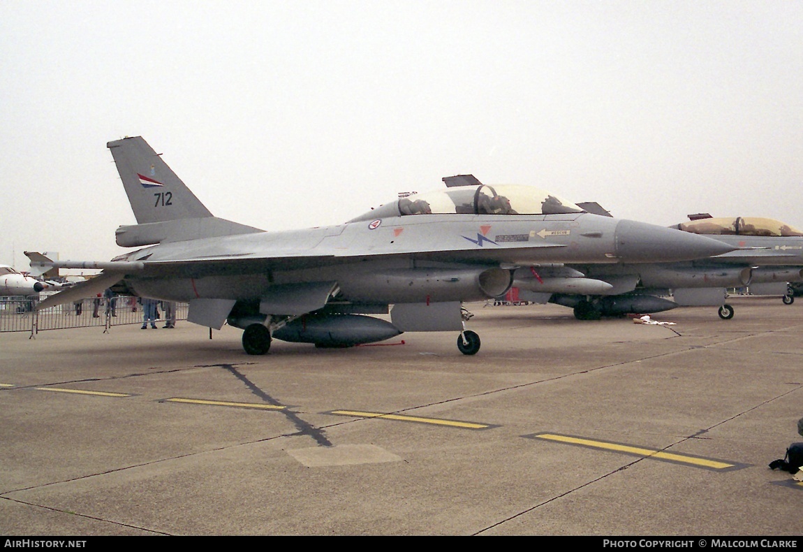 Aircraft Photo of 712 | General Dynamics F-16B Fighting Falcon | Norway - Air Force | AirHistory.net #89124