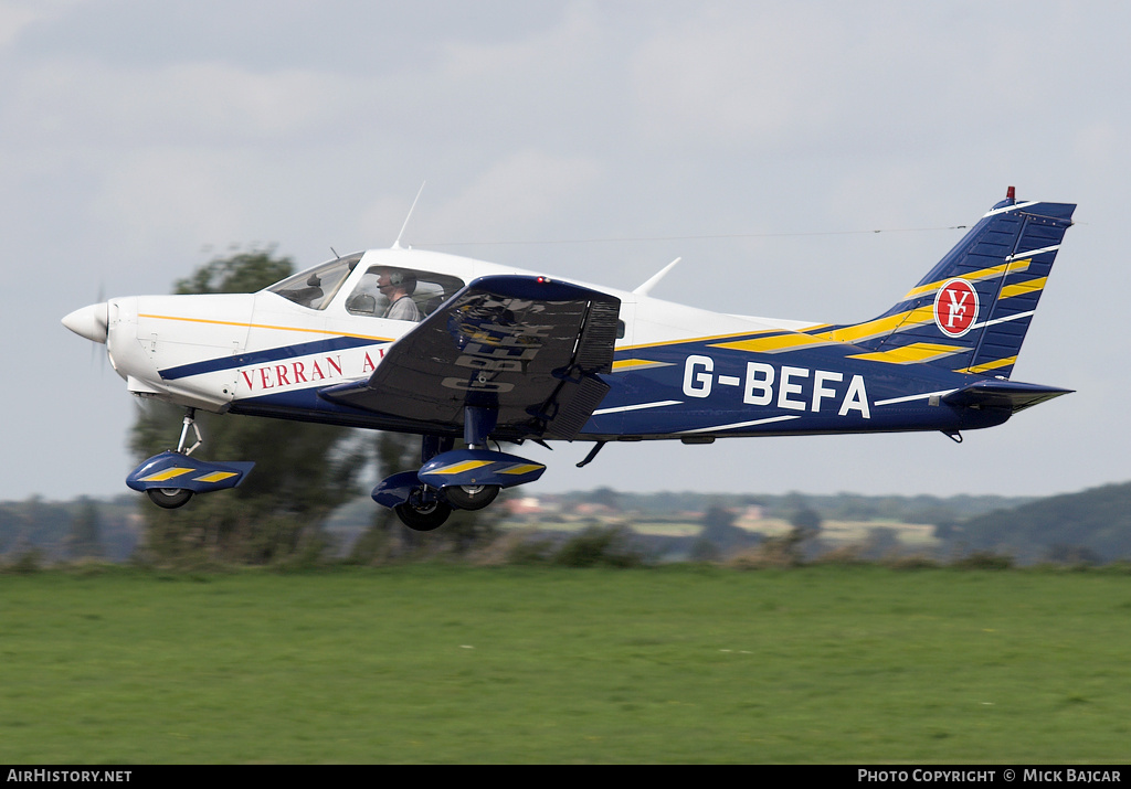 Aircraft Photo of G-BEFA | Piper PA-28-151 Cherokee Warrior | Verran Air | AirHistory.net #89125