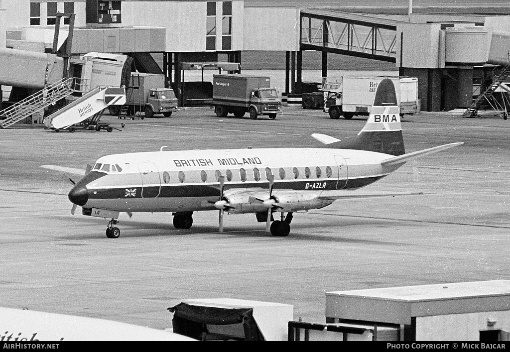 Aircraft Photo of G-AZLR | Vickers 813 Viscount | British Midland Airways - BMA | AirHistory.net #89136