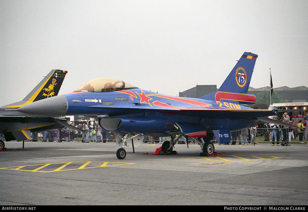 Aircraft Photo of FA-120 | General Dynamics F-16A Fighting Falcon | Belgium - Air Force | AirHistory.net #89148