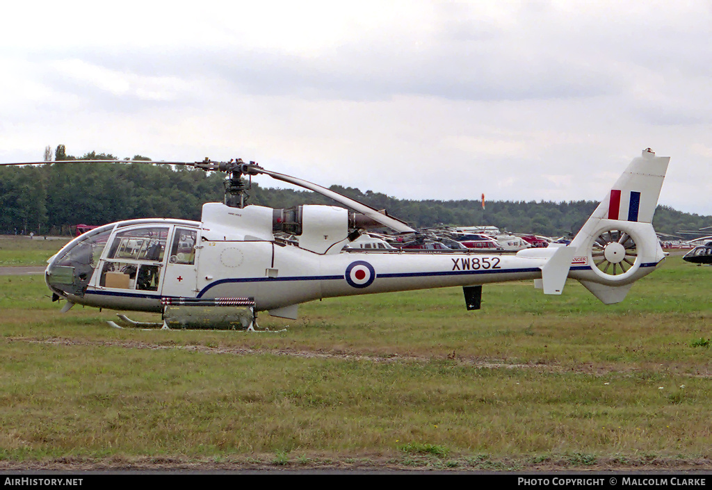Aircraft Photo of XW852 | Aerospatiale SA-341C Gazelle HT2 | UK - Air Force | AirHistory.net #89193