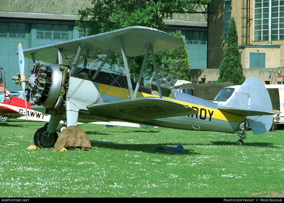 Aircraft Photo of G-AROY | Boeing PT-17/R985 Kaydet (A75N1) | AirHistory.net #89200