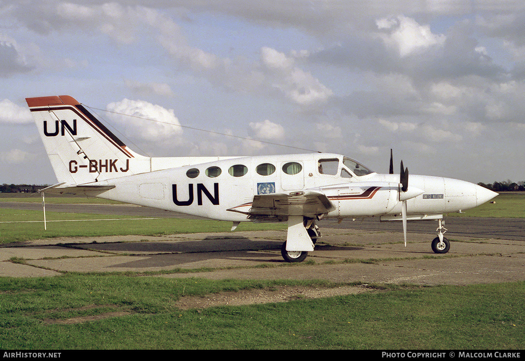 Aircraft Photo of G-BHKJ | Cessna 421C Golden Eagle | United Nations | AirHistory.net #89222