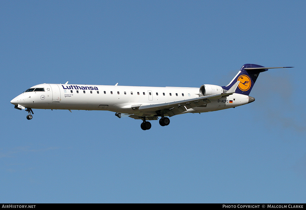 Aircraft Photo of D-ACPO | Bombardier CRJ-701ER (CL-600-2C10) | Lufthansa | AirHistory.net #89244