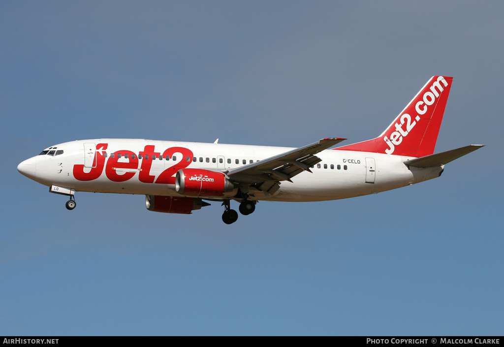 Aircraft Photo of G-CELO | Boeing 737-33A(QC) | Jet2 | AirHistory.net #89266