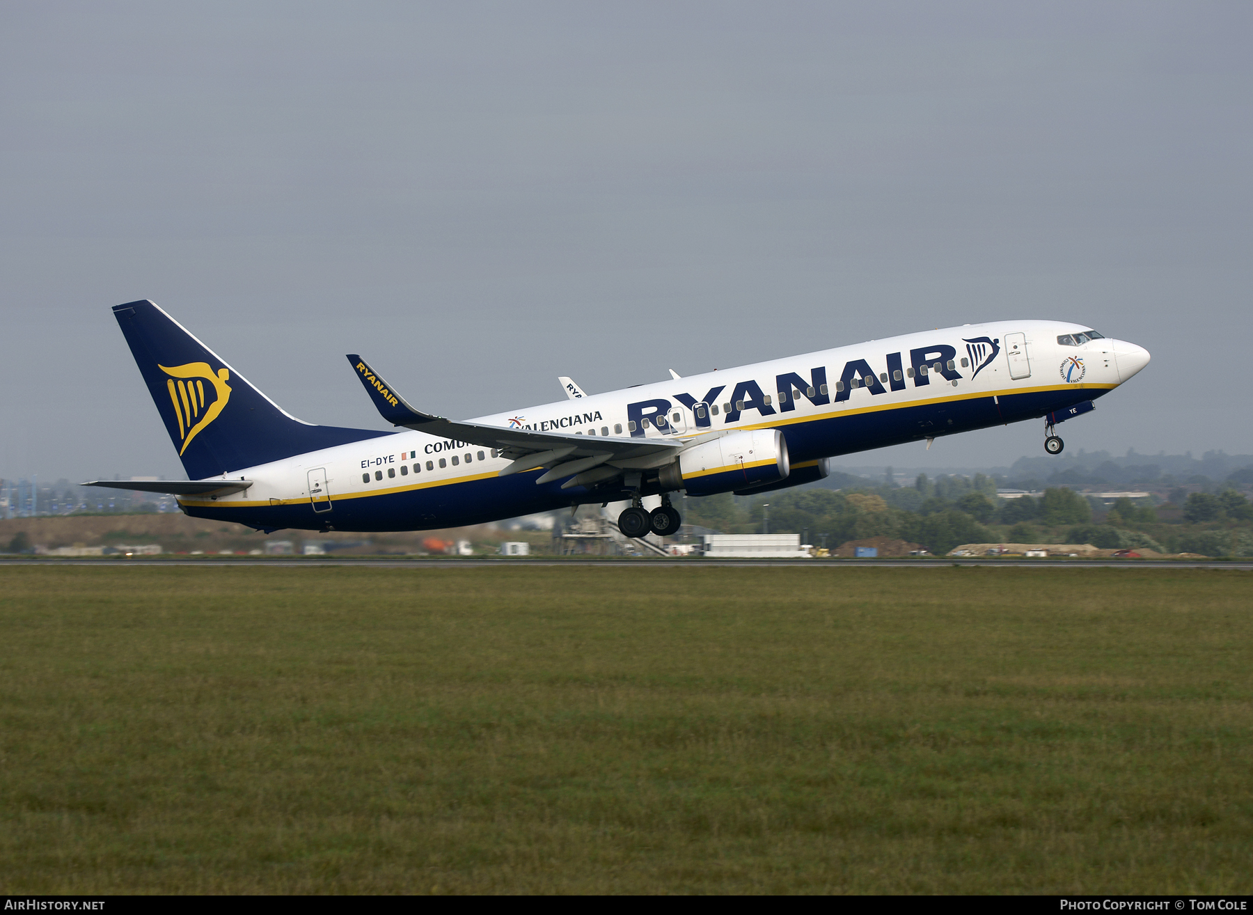 Aircraft Photo of EI-DYE | Boeing 737-8AS | Ryanair | AirHistory.net #89295