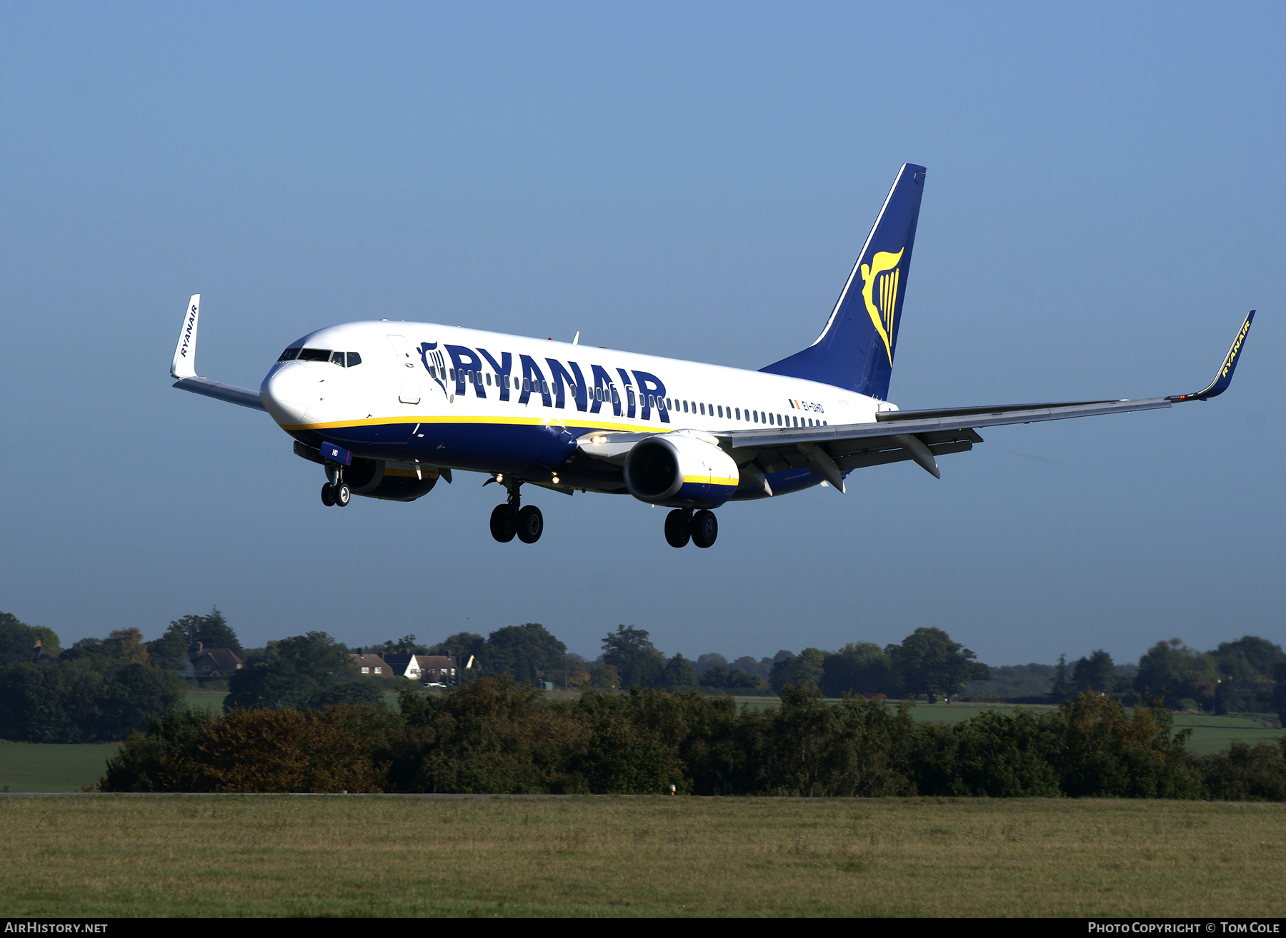 Aircraft Photo of EI-DHD | Boeing 737-8AS | Ryanair | AirHistory.net #89297