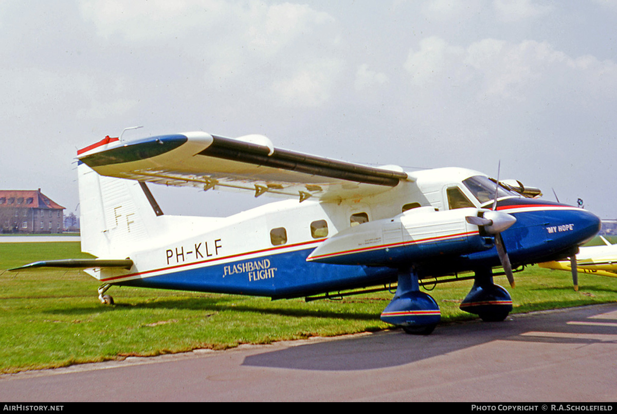 Aircraft Photo of PH-KLF | Dornier Do-28D-1 Skyservant | Flashband Flight | AirHistory.net #89307