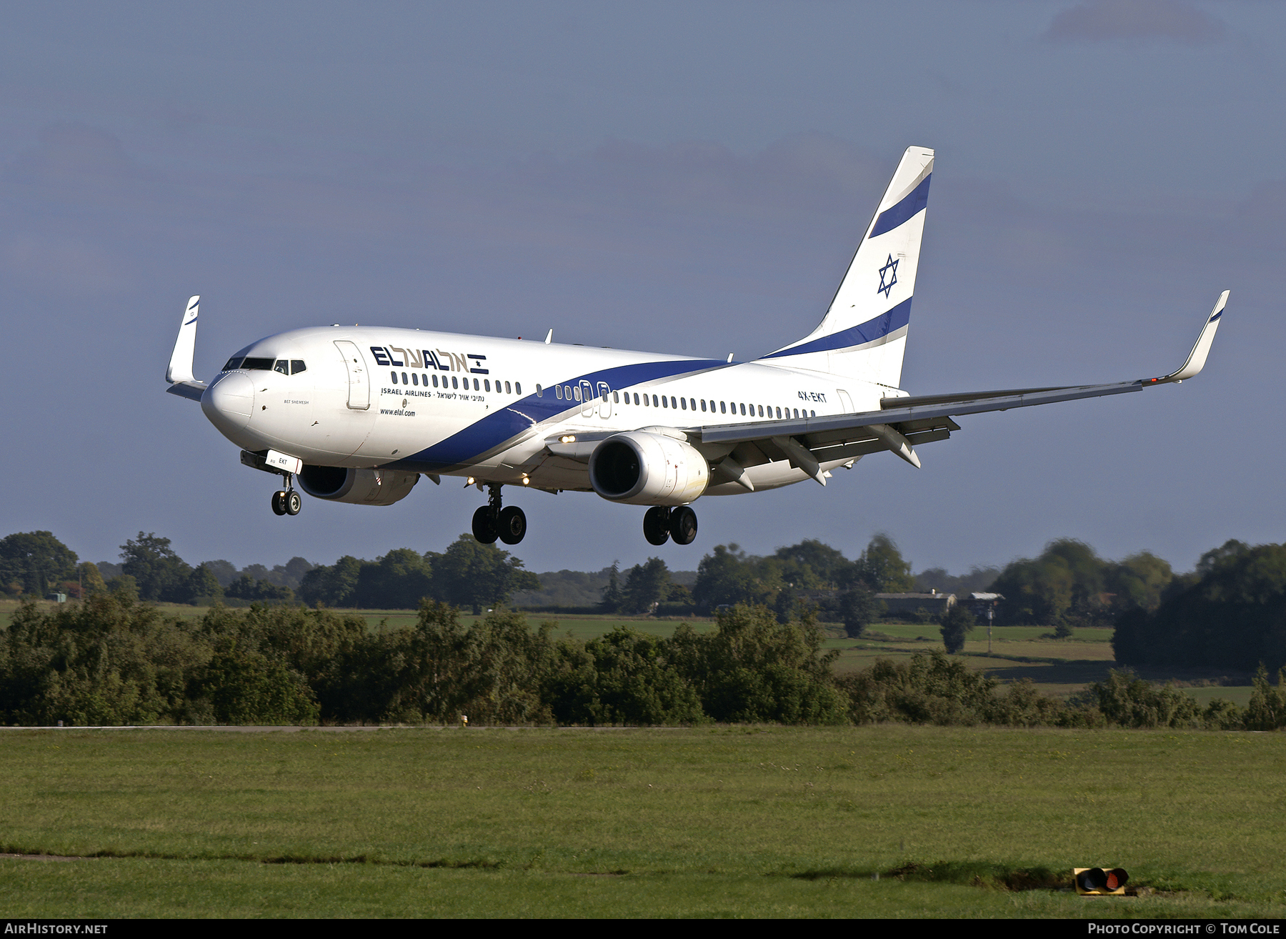 Aircraft Photo of 4X-EKT | Boeing 737-8BK | El Al Israel Airlines | AirHistory.net #89314