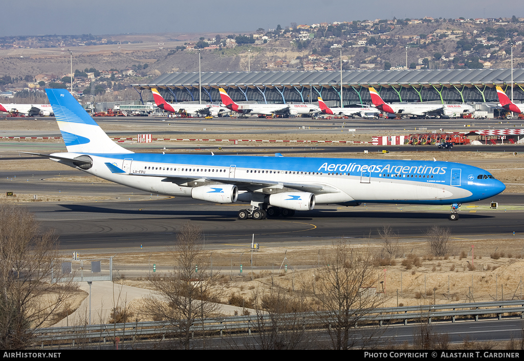 Aircraft Photo of LV-FPU | Airbus A340-313 | Aerolíneas Argentinas | AirHistory.net #89315
