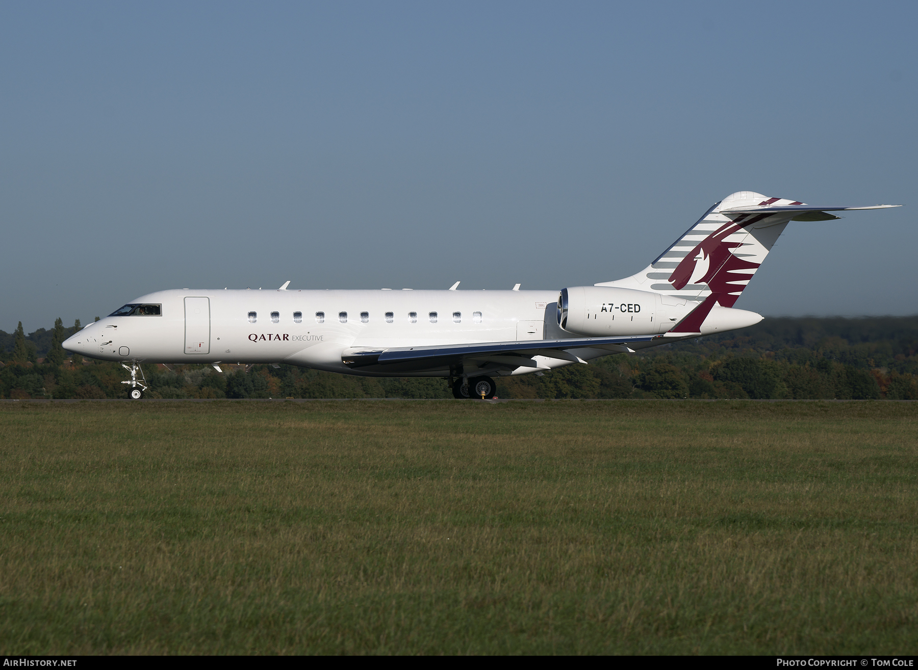 Aircraft Photo of A7-CED | Bombardier Global 5000 (BD-700-1A11) | Qatar Executive | AirHistory.net #89316