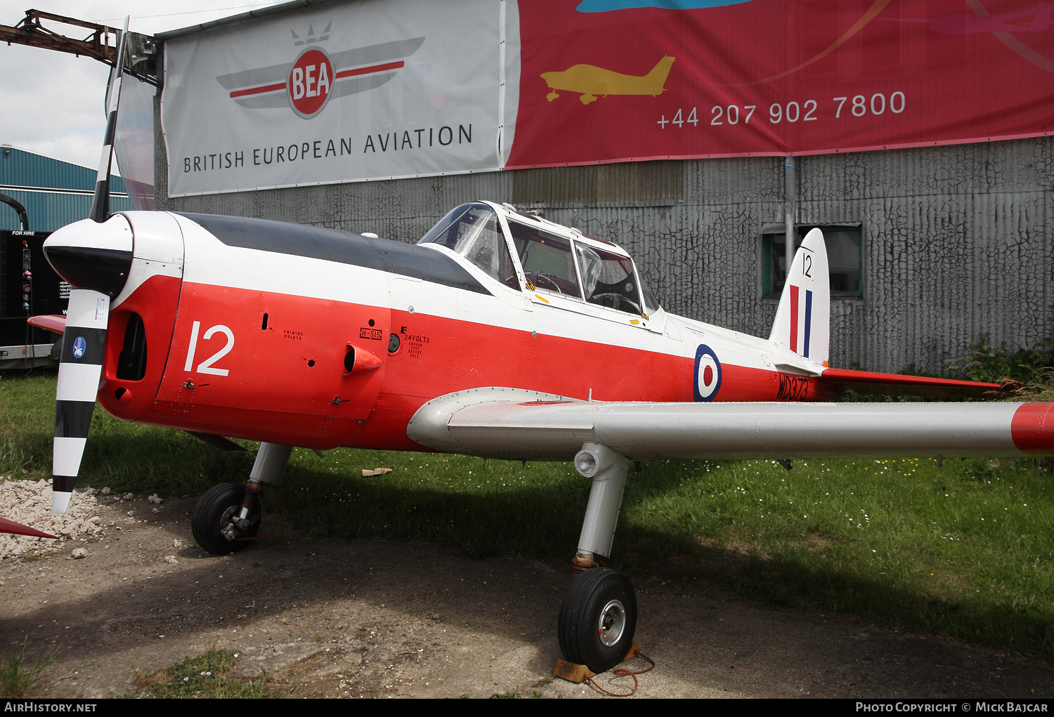 Aircraft Photo of G-BXDI / WD373 | De Havilland DHC-1 Chipmunk 22 | UK - Air Force | AirHistory.net #89318