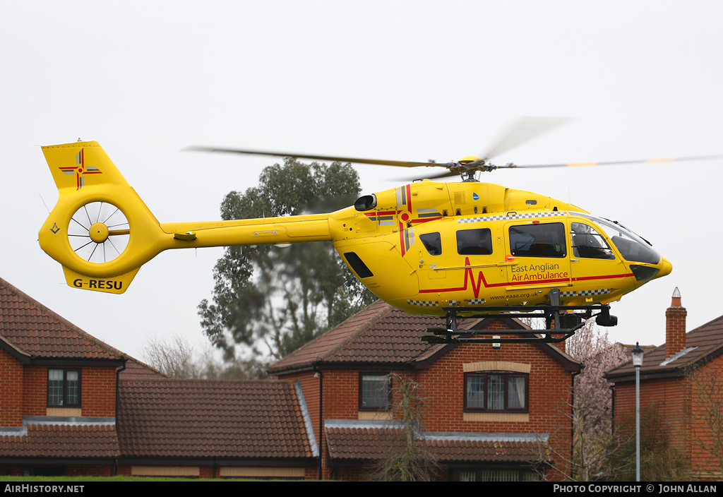 Aircraft Photo of G-RESU | Airbus Helicopters EC-145 (BK-117 D-2) | East Anglian Air Ambulance | AirHistory.net #89361