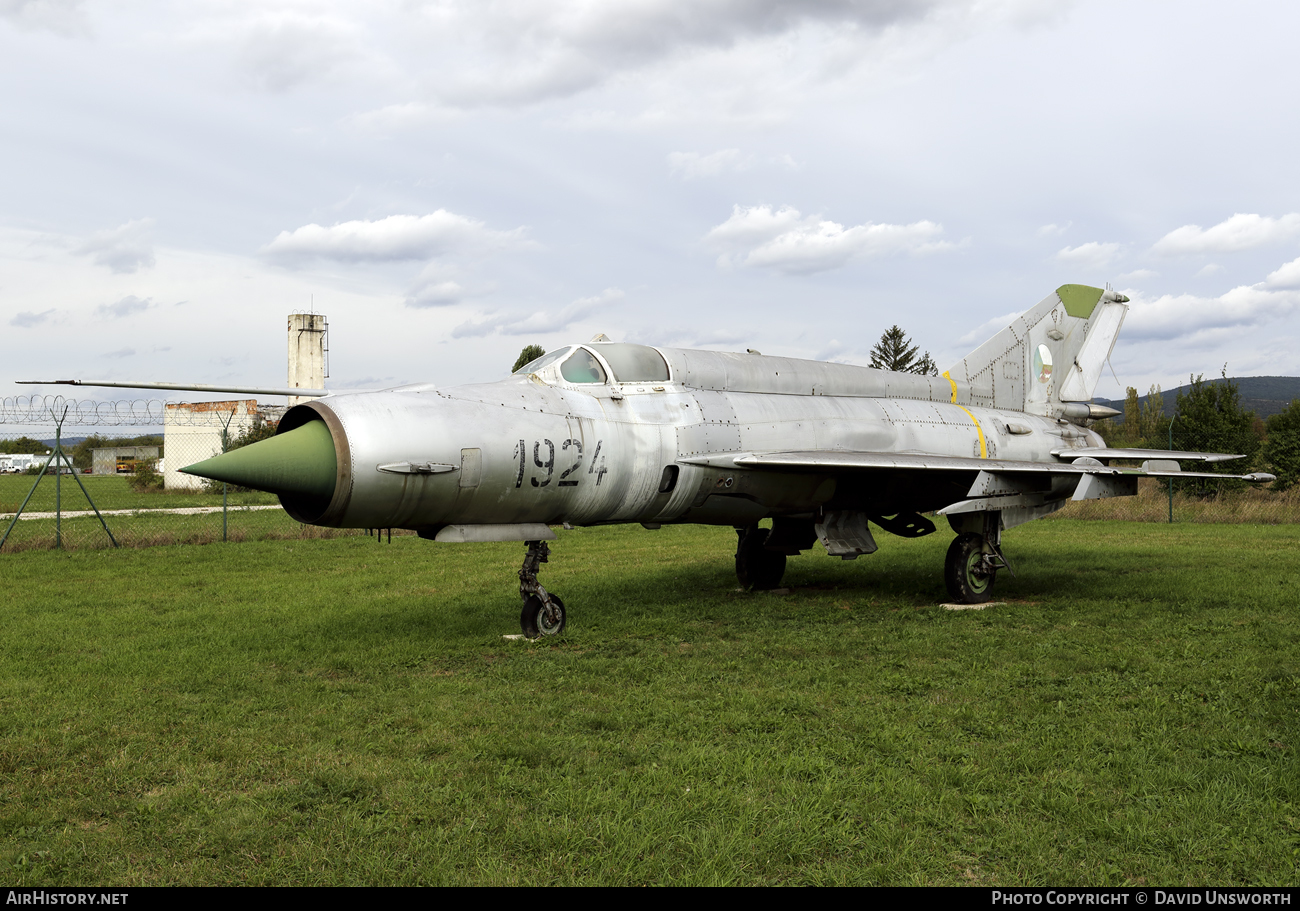 Aircraft Photo of 1924 | Mikoyan-Gurevich MiG-21R | Slovakia - Air Force | AirHistory.net #89373