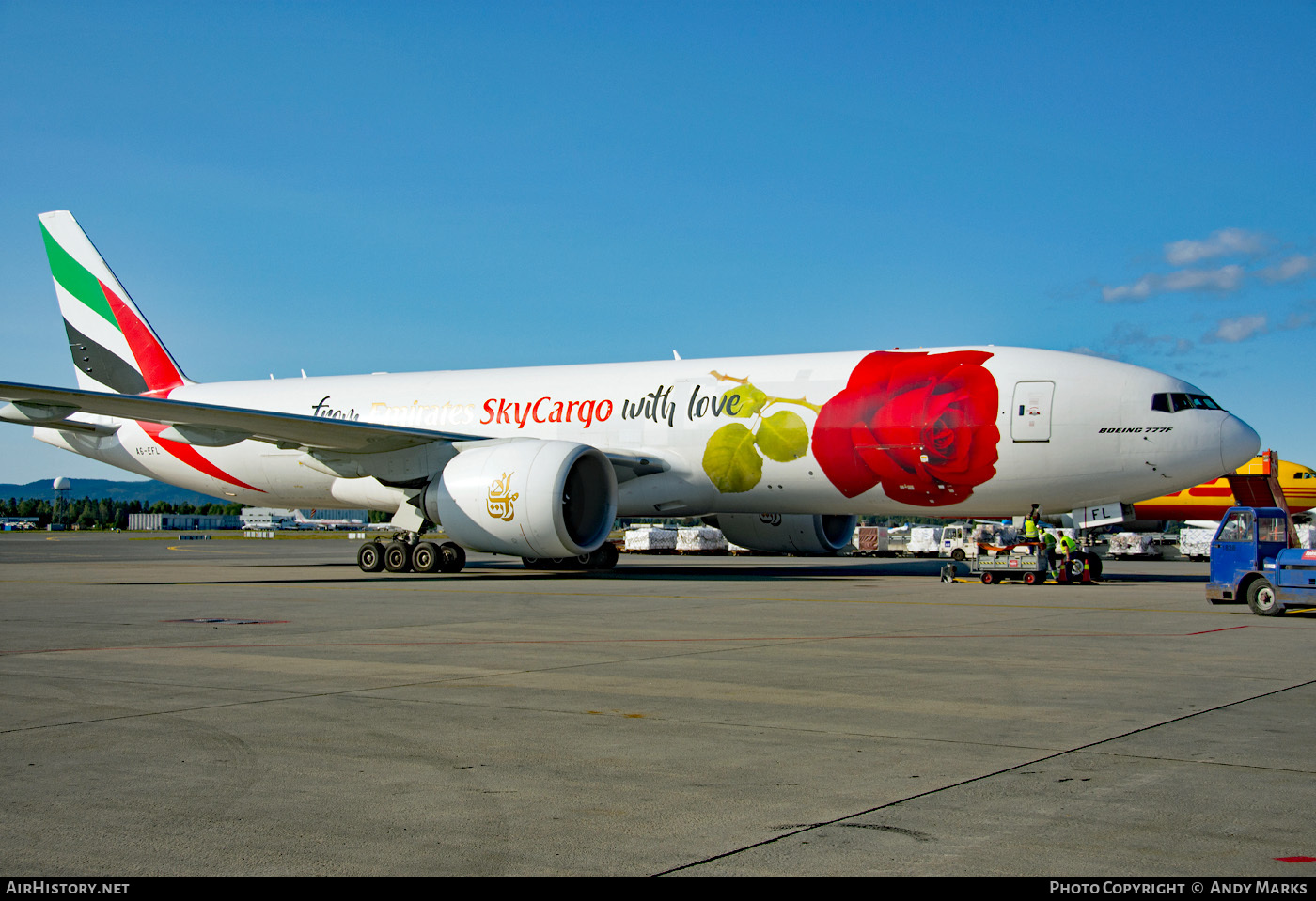 Aircraft Photo of A6-EFL | Boeing 777-F1H | Emirates SkyCargo | AirHistory.net #89411