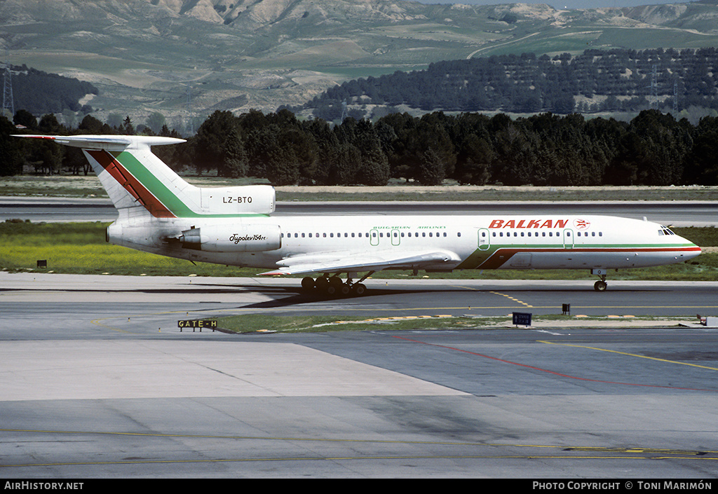 Aircraft Photo of LZ-BTQ | Tupolev Tu-154M | Balkan - Bulgarian Airlines | AirHistory.net #89421