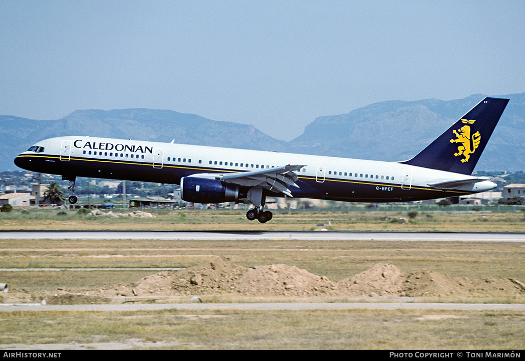 Aircraft Photo of G-BPEF | Boeing 757-236 | Caledonian Airways | AirHistory.net #89423
