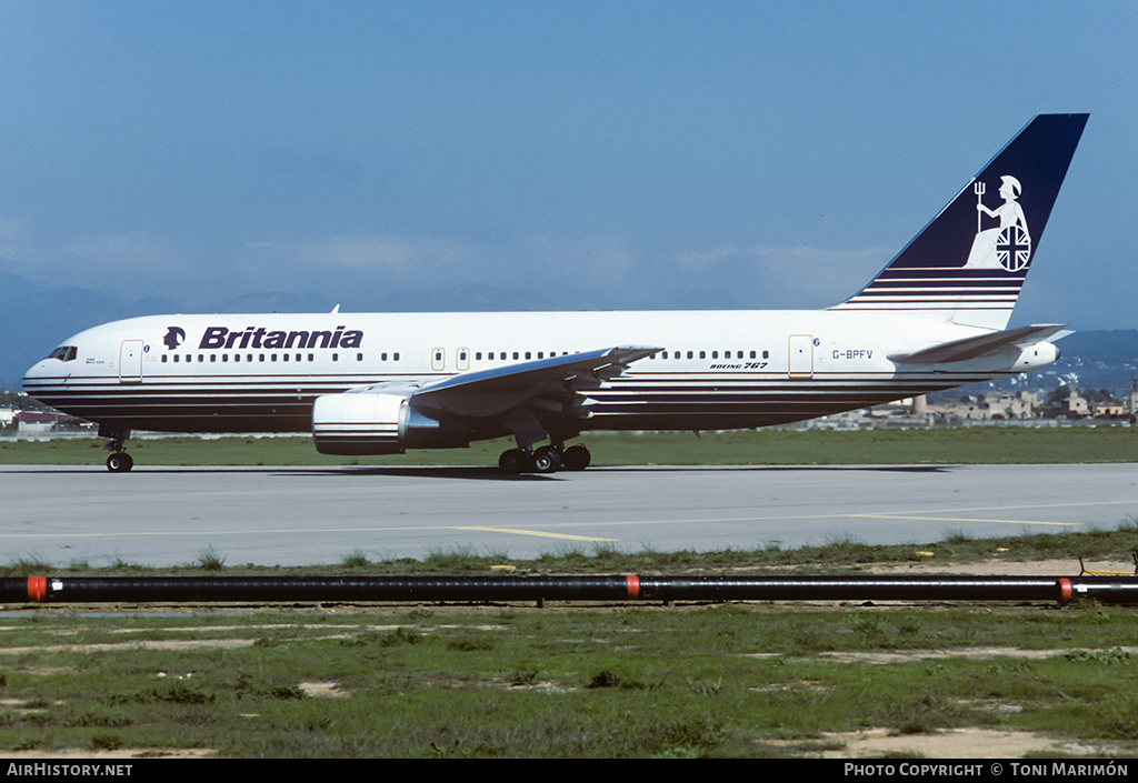Aircraft Photo of G-BPFV | Boeing 767-204/ER | Britannia Airways | AirHistory.net #89427