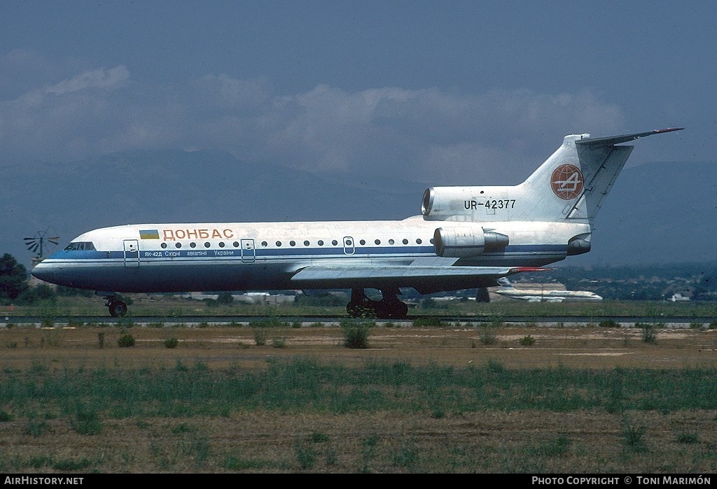 Aircraft Photo of UR-42377 | Yakovlev Yak-42D | Donbass - Eastern Ukrainian Airlines | AirHistory.net #89437