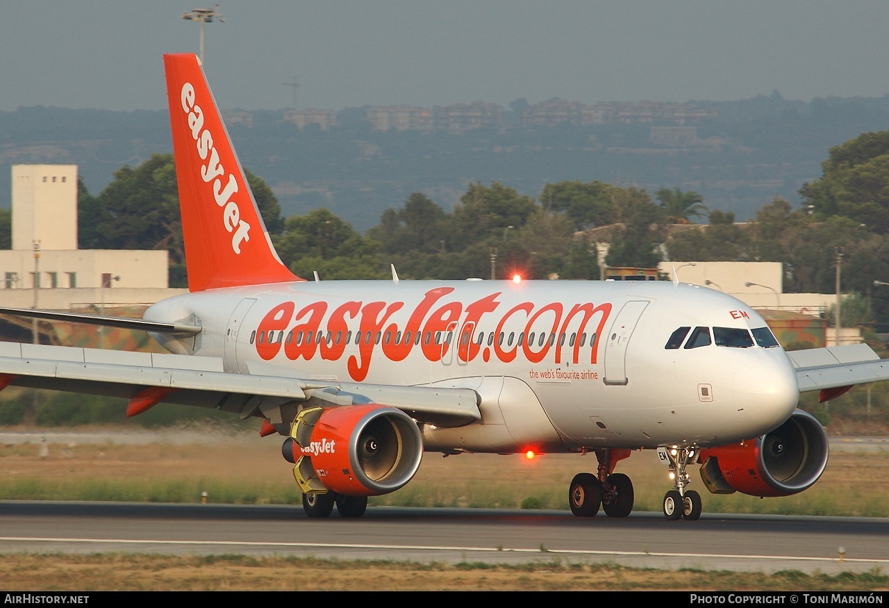 Aircraft Photo of G-EZEM | Airbus A319-111 | EasyJet | AirHistory.net #89443
