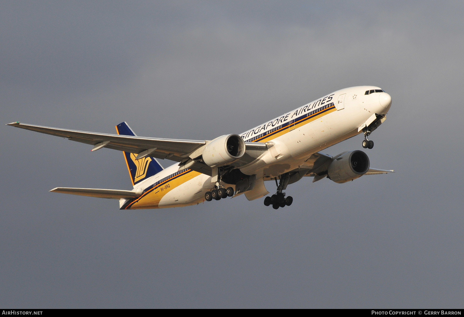 Aircraft Photo of 9V-SRQ | Boeing 777-212/ER | Singapore Airlines | AirHistory.net #89460