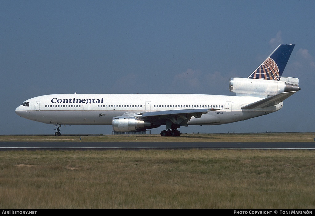 Aircraft Photo of N41068 | McDonnell Douglas DC-10-30 | Continental Airlines | AirHistory.net #89494