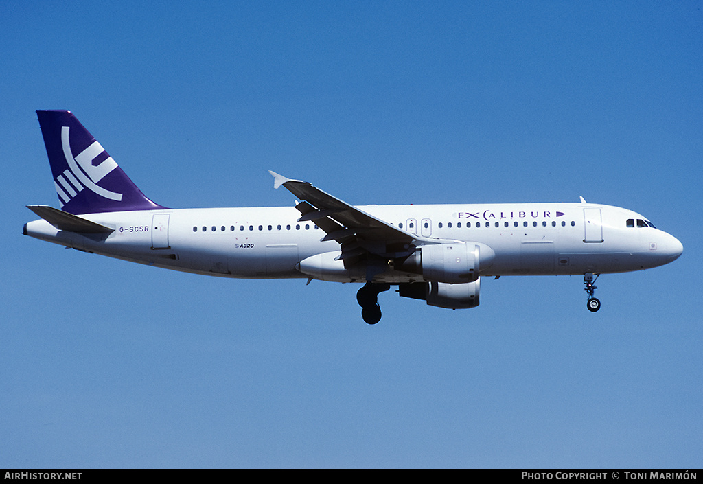 Aircraft Photo of G-SCSR | Airbus A320-212 | Excalibur | AirHistory.net #89496