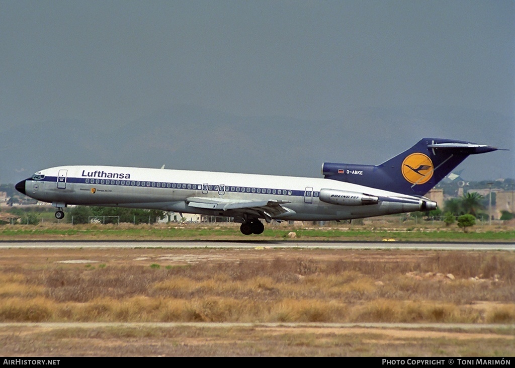 Aircraft Photo of D-ABKE | Boeing 727-230/Adv | Lufthansa | AirHistory.net #89503