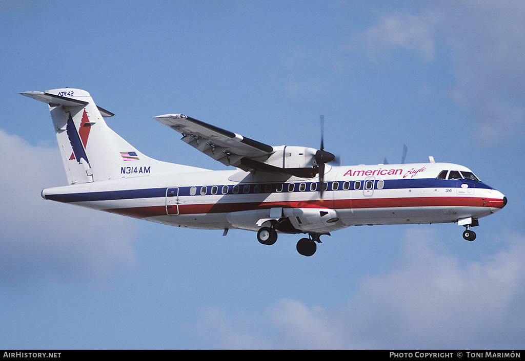 Aircraft Photo of N314AM | ATR ATR-42-300 | American Eagle | AirHistory.net #89505
