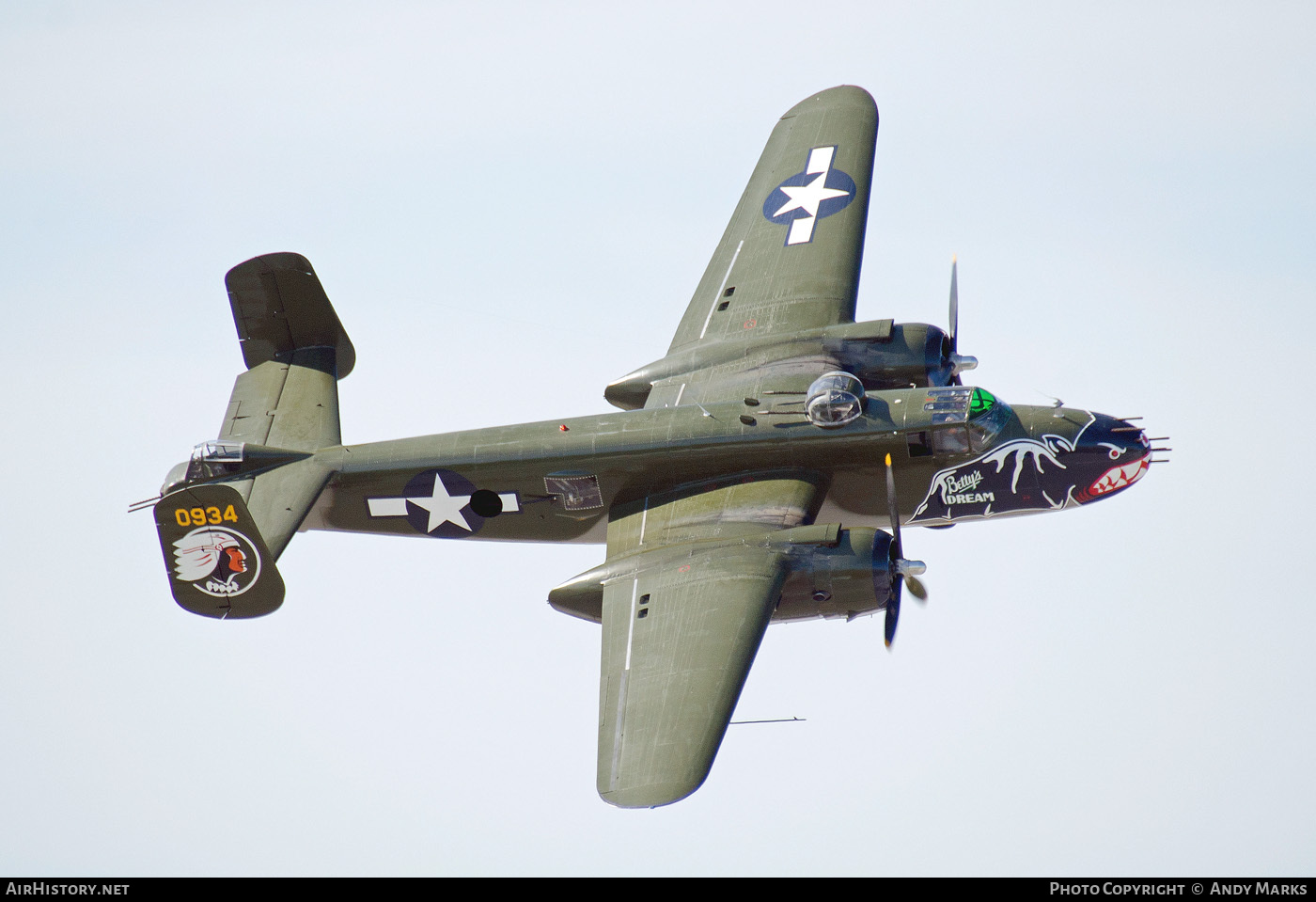 Aircraft Photo of N5672V / 0934 | North American B-25J Mitchell | USA - Air Force | AirHistory.net #89538