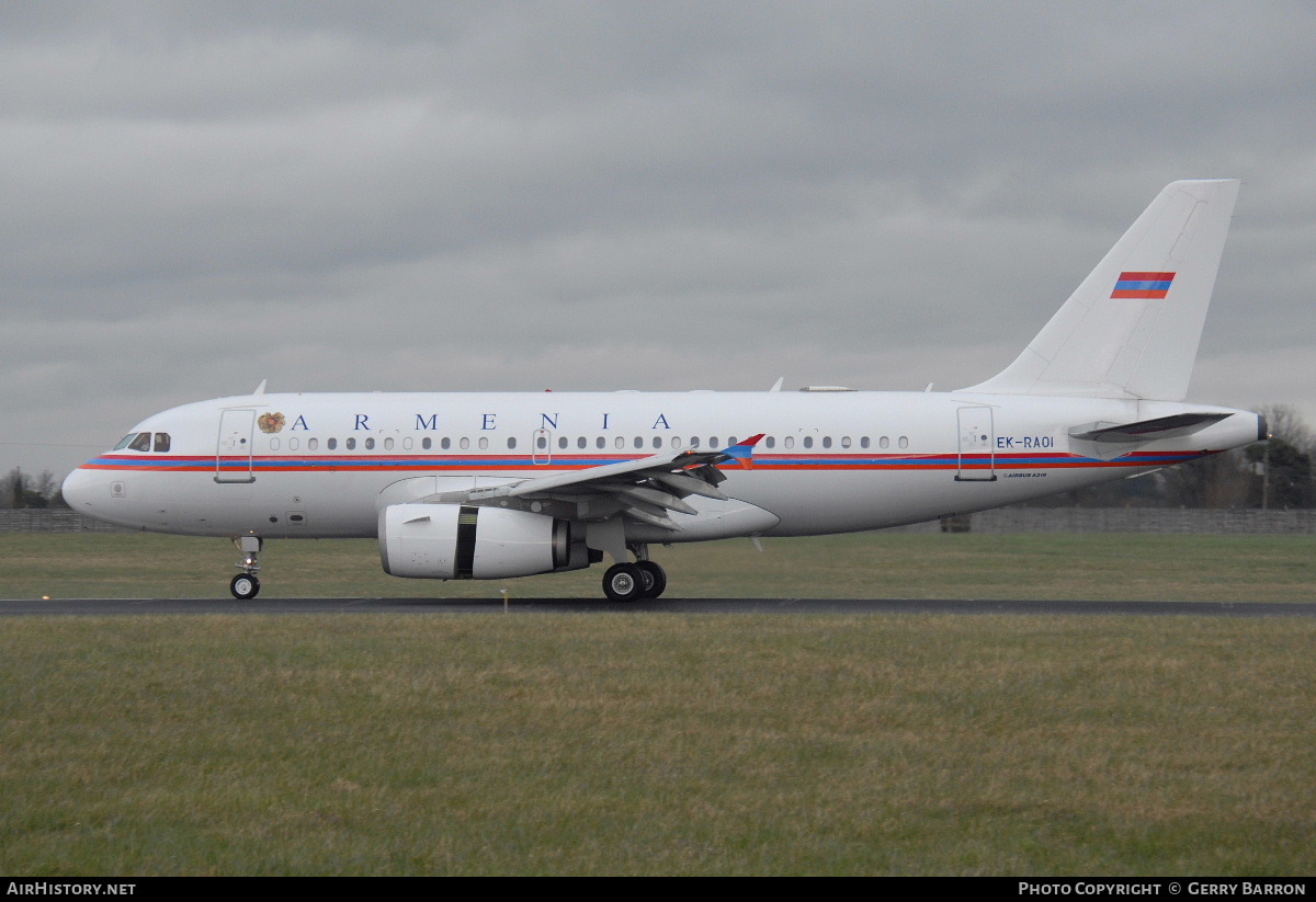Aircraft Photo of EK-RA01 | Airbus ACJ319 (A319-132/CJ) | Armenia Government | AirHistory.net #89543