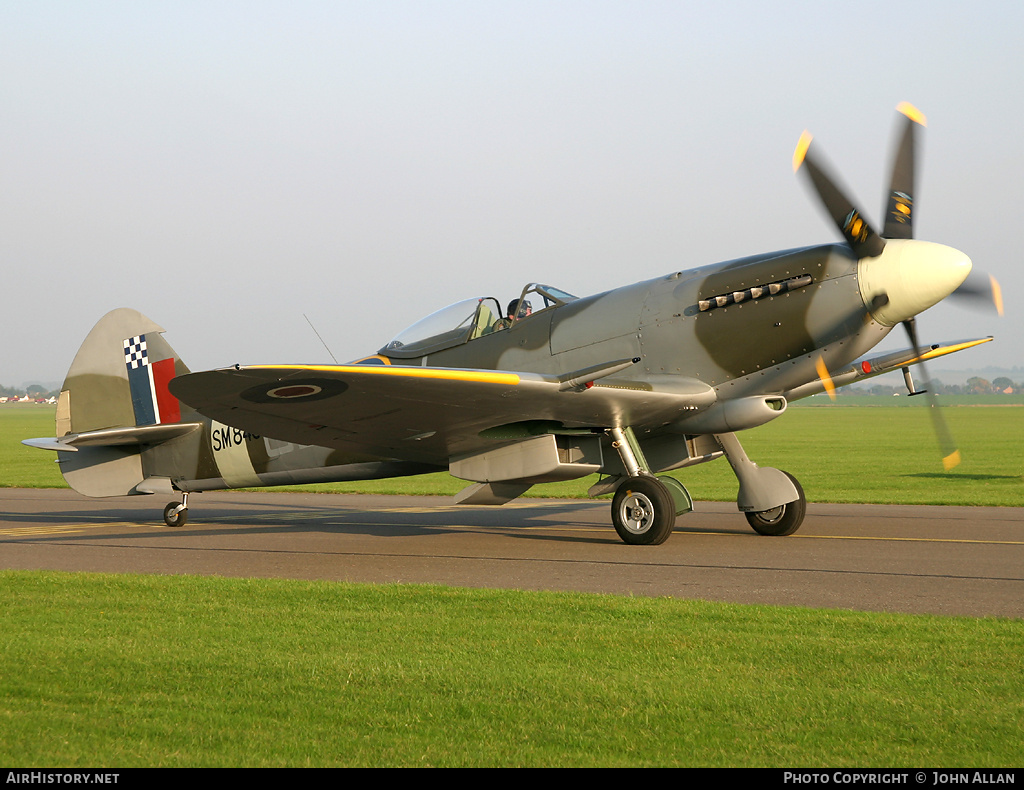 Aircraft Photo of G-BUOS / SM845 | Supermarine 394 Spitfire FR18E | UK - Air Force | AirHistory.net #89559