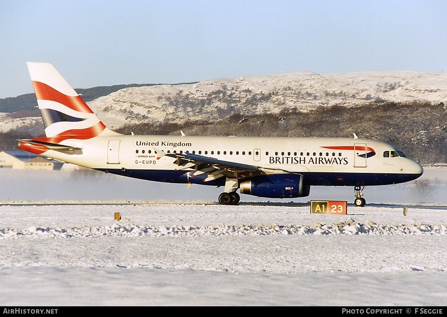 Aircraft Photo of G-EUPD | Airbus A319-131 | British Airways | AirHistory.net #89576