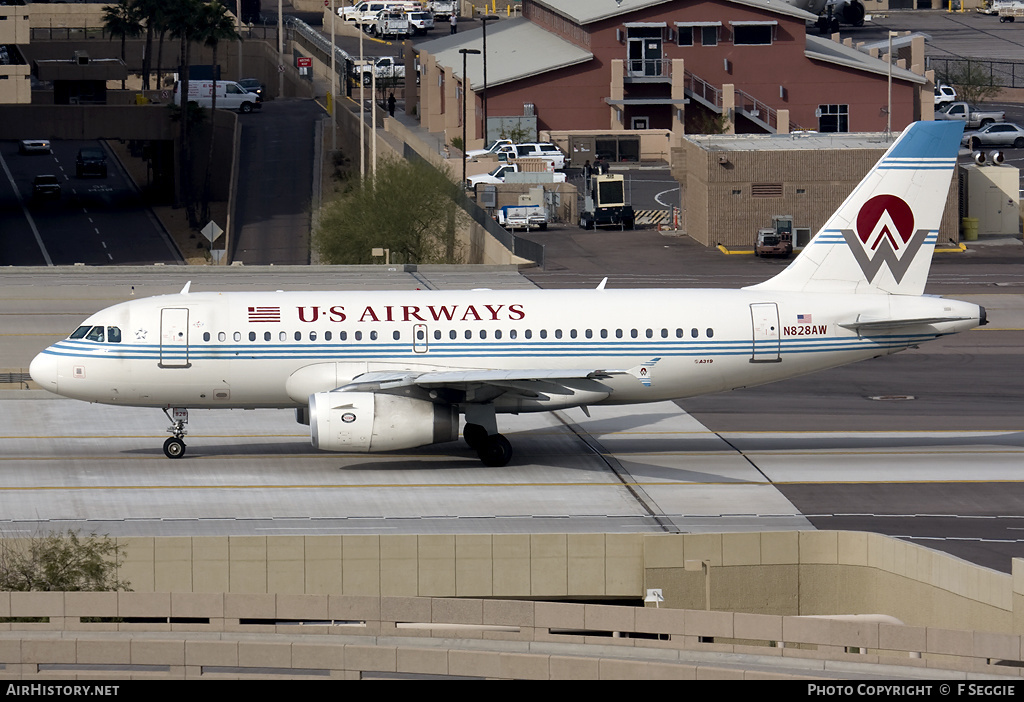 Aircraft Photo of N828AW | Airbus A319-132 | US Airways | America West Airlines | AirHistory.net #89581