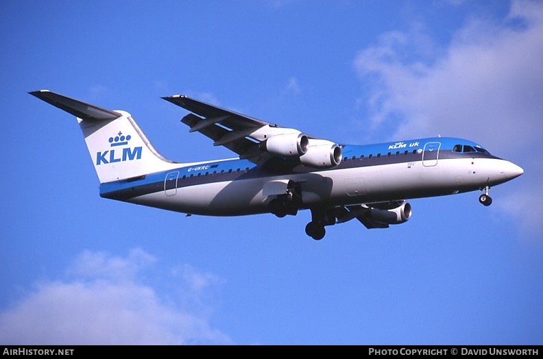 Aircraft Photo of G-UKRC | British Aerospace BAe-146-300 | KLM UK | AirHistory.net #89611