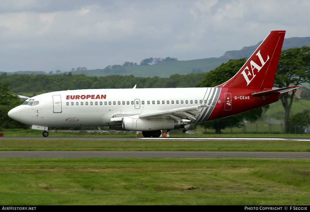 Aircraft Photo of G-CEAE | Boeing 737-229/Adv | European Aircharter - EAL/EAC | AirHistory.net #89664