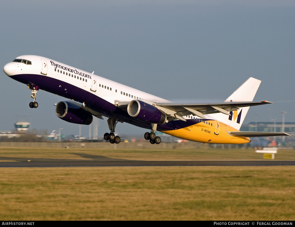 Aircraft Photo of G-MONK | Boeing 757-2T7 | Monarch Airlines | AirHistory.net #89666