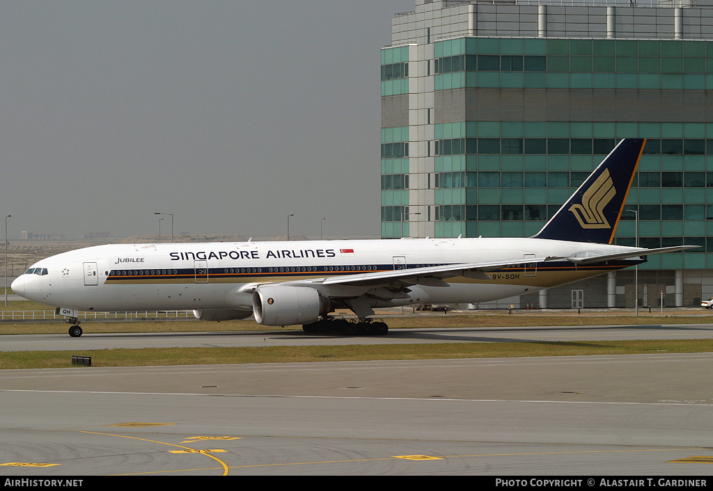 Aircraft Photo of 9V-SQH | Boeing 777-212/ER | Singapore Airlines | AirHistory.net #89672