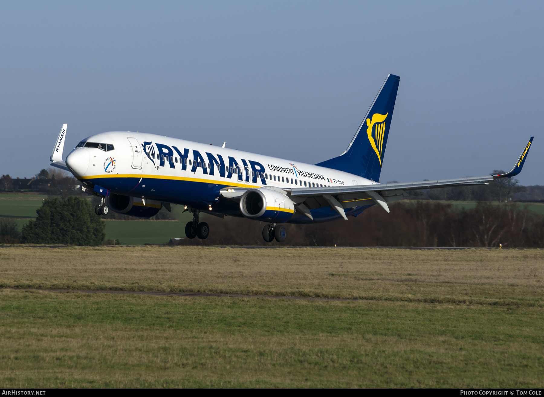Aircraft Photo of EI-DYO | Boeing 737-8AS | Ryanair | AirHistory.net #89691