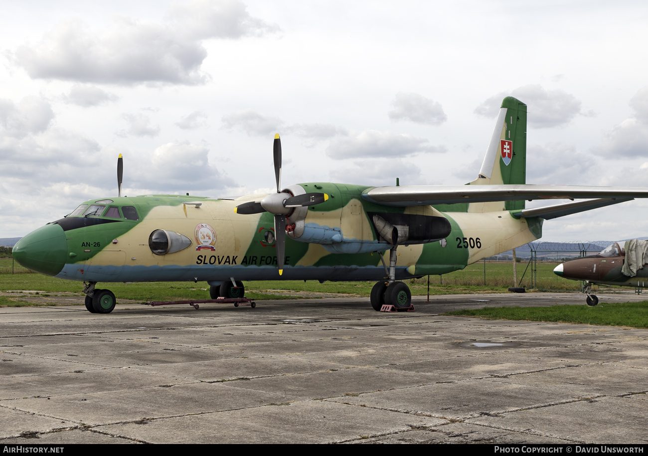 Aircraft Photo of 2506 | Antonov An-26 | Slovakia - Air Force | AirHistory.net #89711