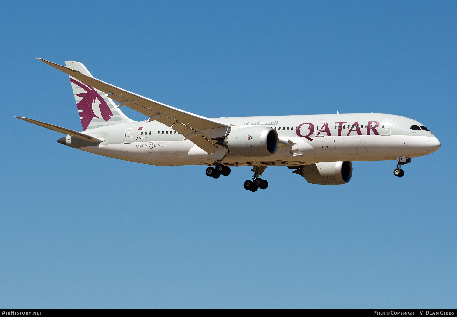 Aircraft Photo of A7-BCI | Boeing 787-8 Dreamliner | Qatar Airways | AirHistory.net #89723