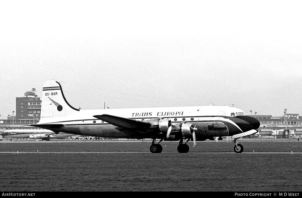 Aircraft Photo of EC-BER | Douglas DC-4-1009 | Trans Europa | AirHistory.net #89767